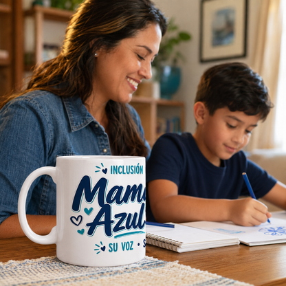 Taza Mamá Azul – Amor, Fuerza y Orgullo