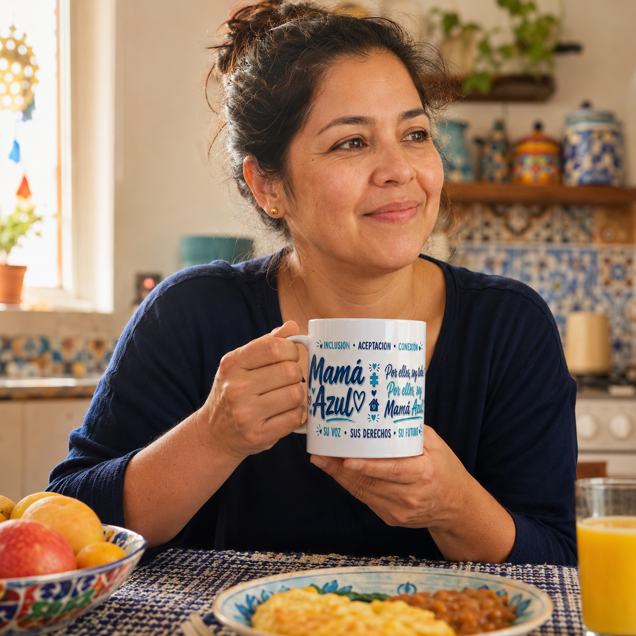 Taza Mamá Azul – Amor, Fuerza y Orgullo
