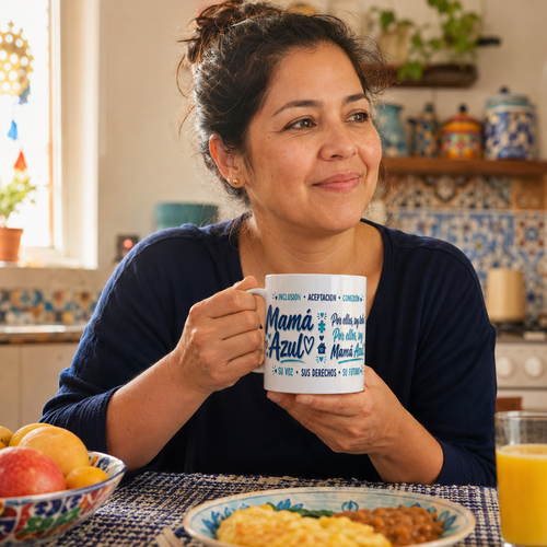 Taza Mamá Azul – Amor, Fuerza y Orgullo