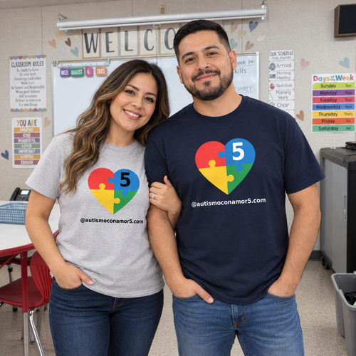 Camiseta Unisex Autismo con Amor 5