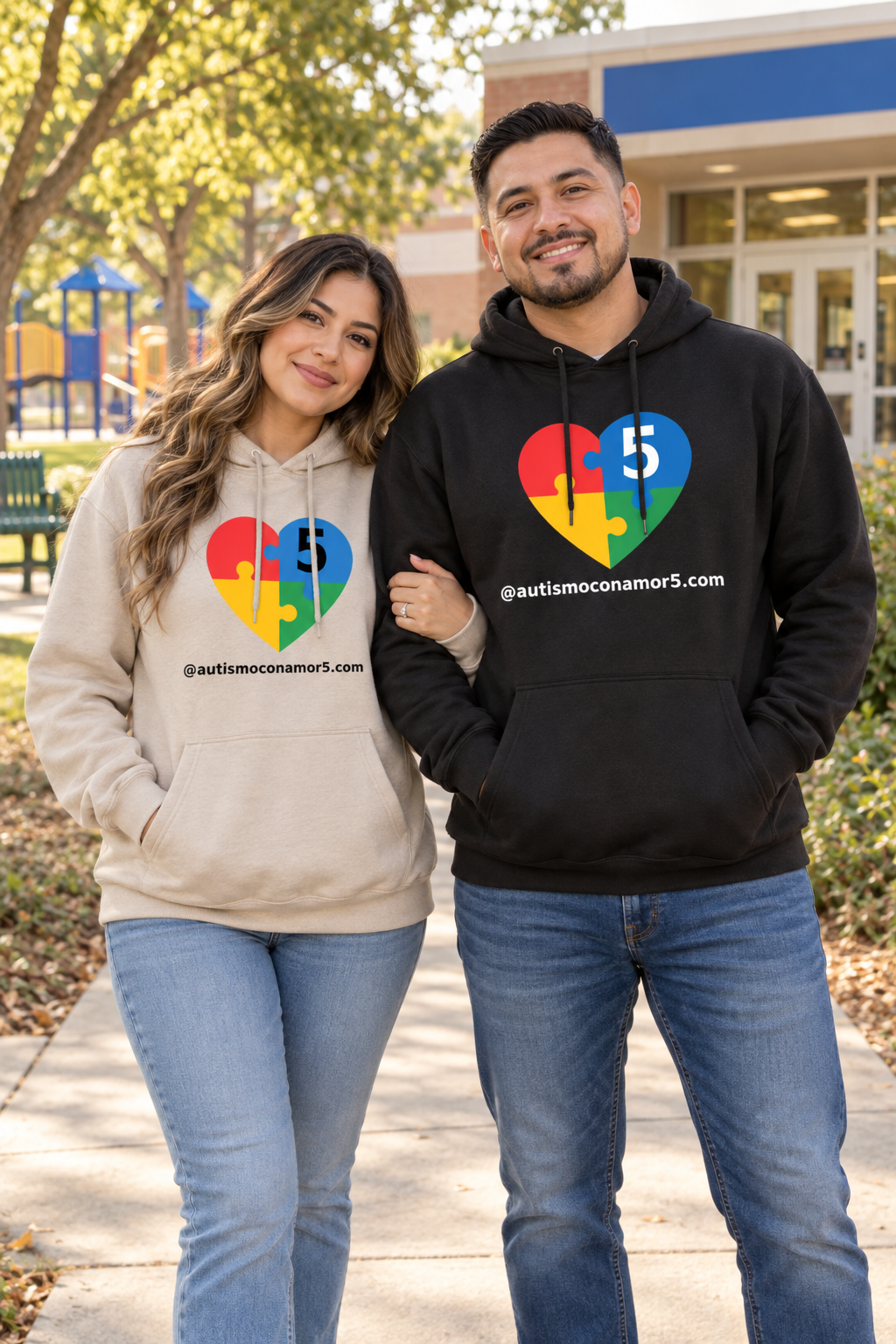 Sudadera con Capucha Unisex Autismo con Amor 5