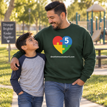 Sudadera de Cuello Redondo Unisex Autismo con Amor 5