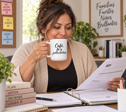 Café, fe y juntas escolares