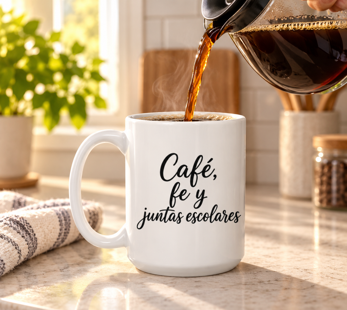 Café, fe y juntas escolares