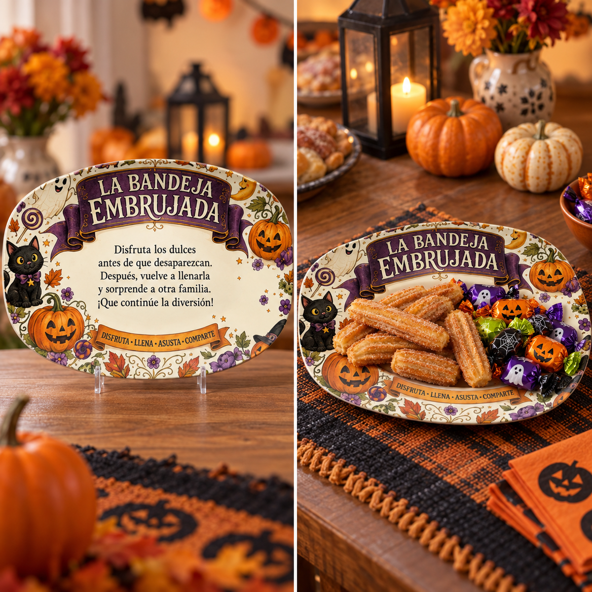 La Bandeja Embrujada – Bandeja de Halloween para Compartir