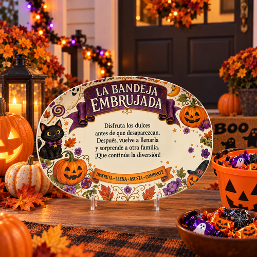 La Bandeja Embrujada – Bandeja de Halloween para Compartir