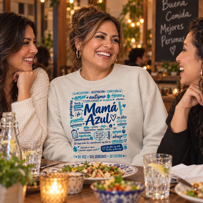 Sudadera Mamá Azul – Amor, fuerza y defensa